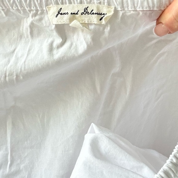 Jane & Delancey Cotton Poplin Off Shoulder Puff Sleeve Blouse - Picture 8 of 8